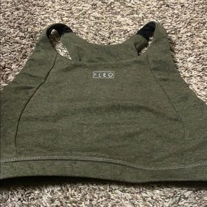 Fleo Jourdaine caper stone sports bra